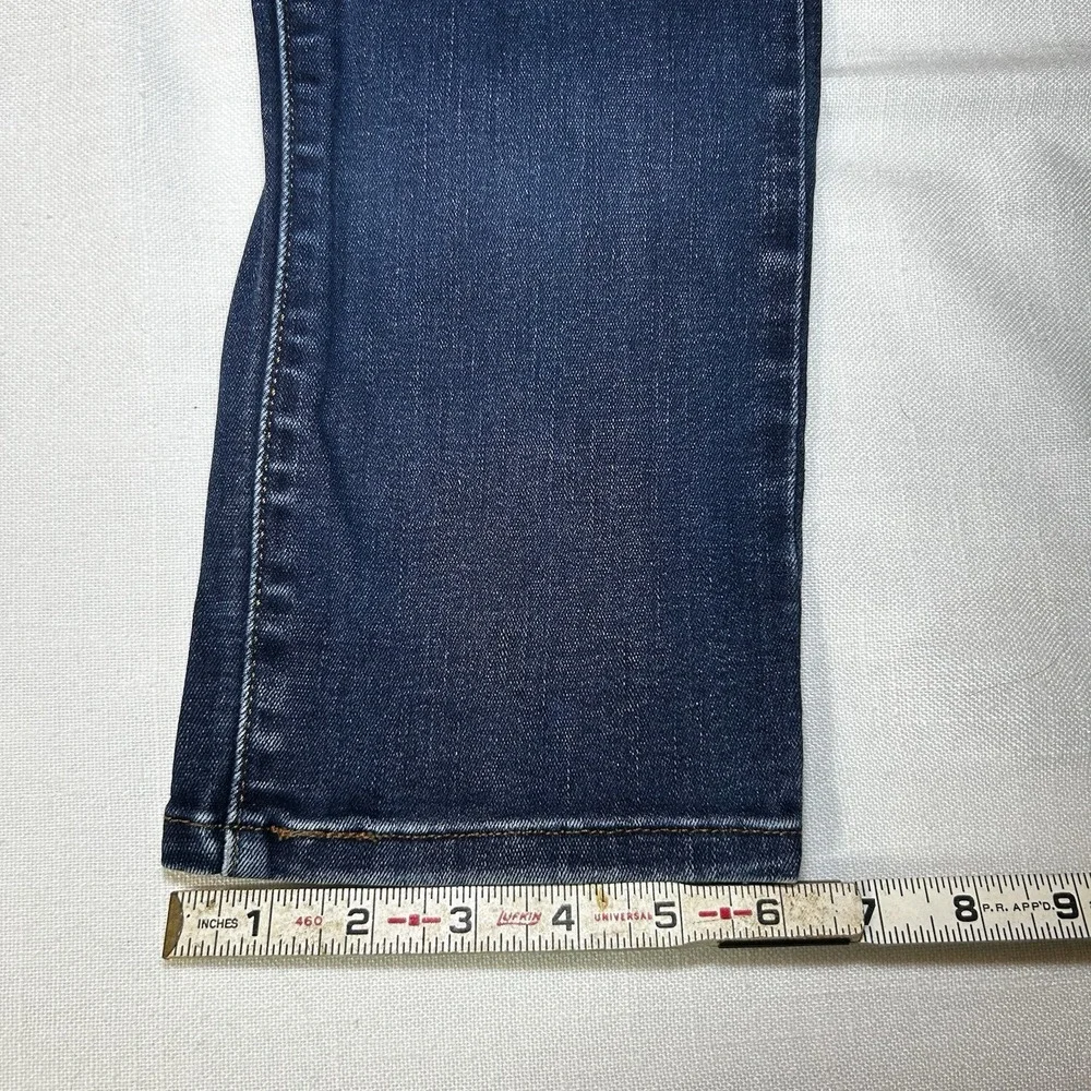 Levi Strauss Skinny Stretch Jeans‎ Womens 8 Blue Denim Mid Rise Zip Fly